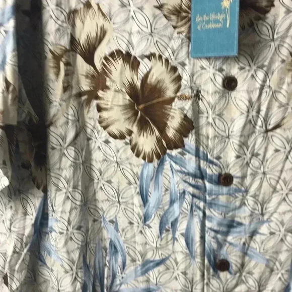 NWT CARIBBEAN MENS SZ 2XB TROPICAL SHIRT - Picture 3 of 12